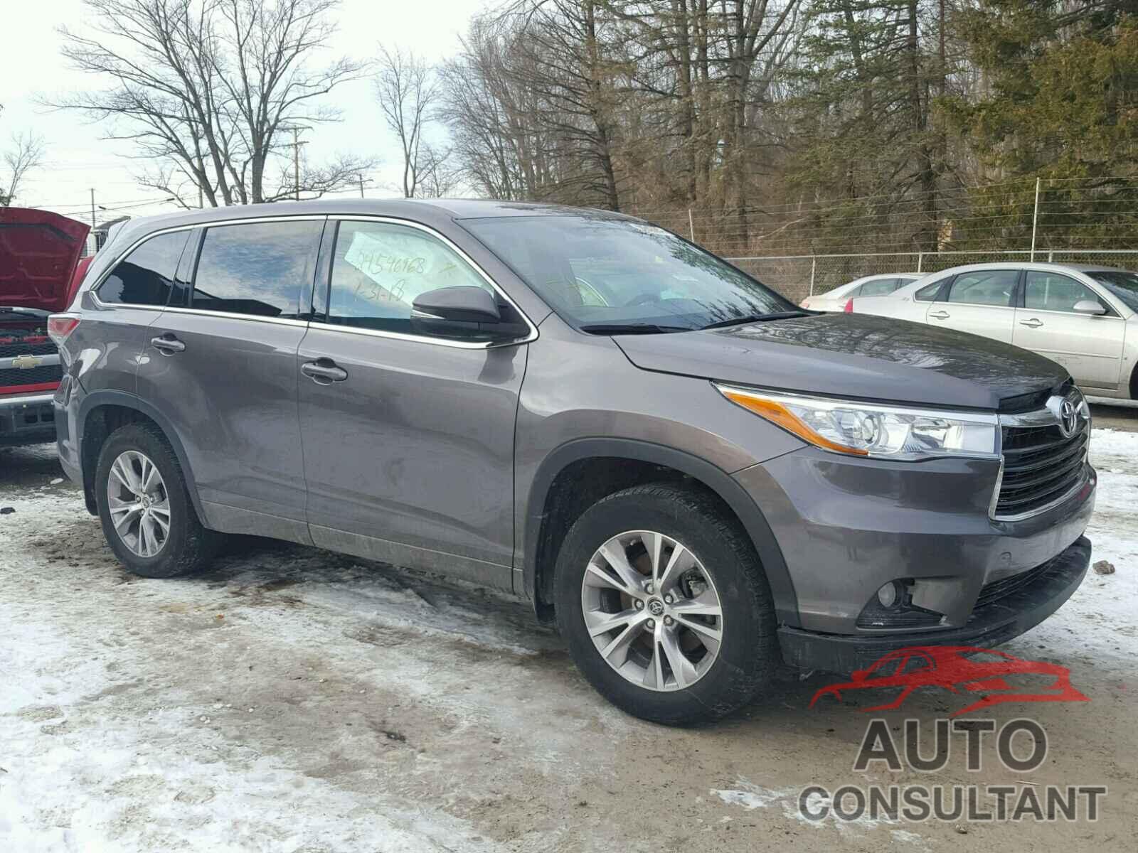 TOYOTA HIGHLANDER 2016 - 5TDBKRFH4GS286527