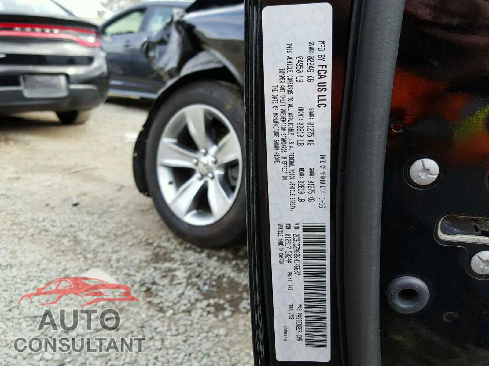 DODGE CHALLENGER 2016 - 2C3CDZAG2GH176687