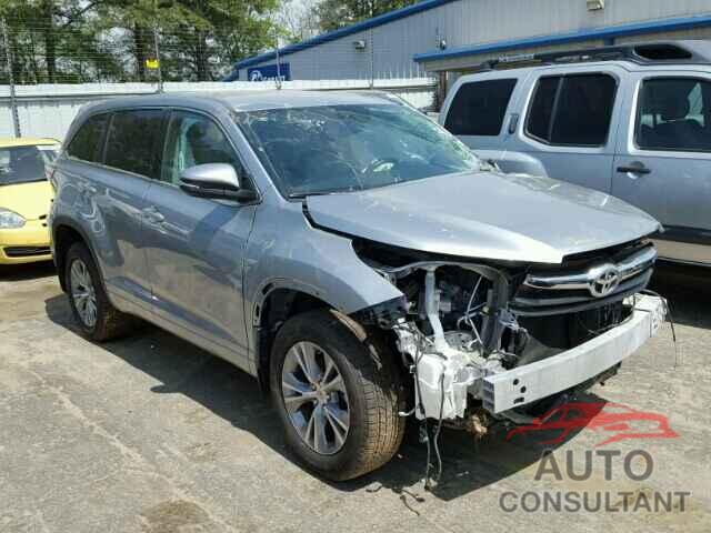 TOYOTA HIGHLANDER 2015 - 5TDZKRFHXFS082652