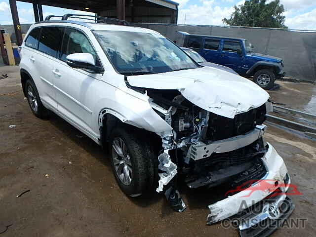 TOYOTA HIGHLANDER 2015 - 5TDKKRFHXFS070874