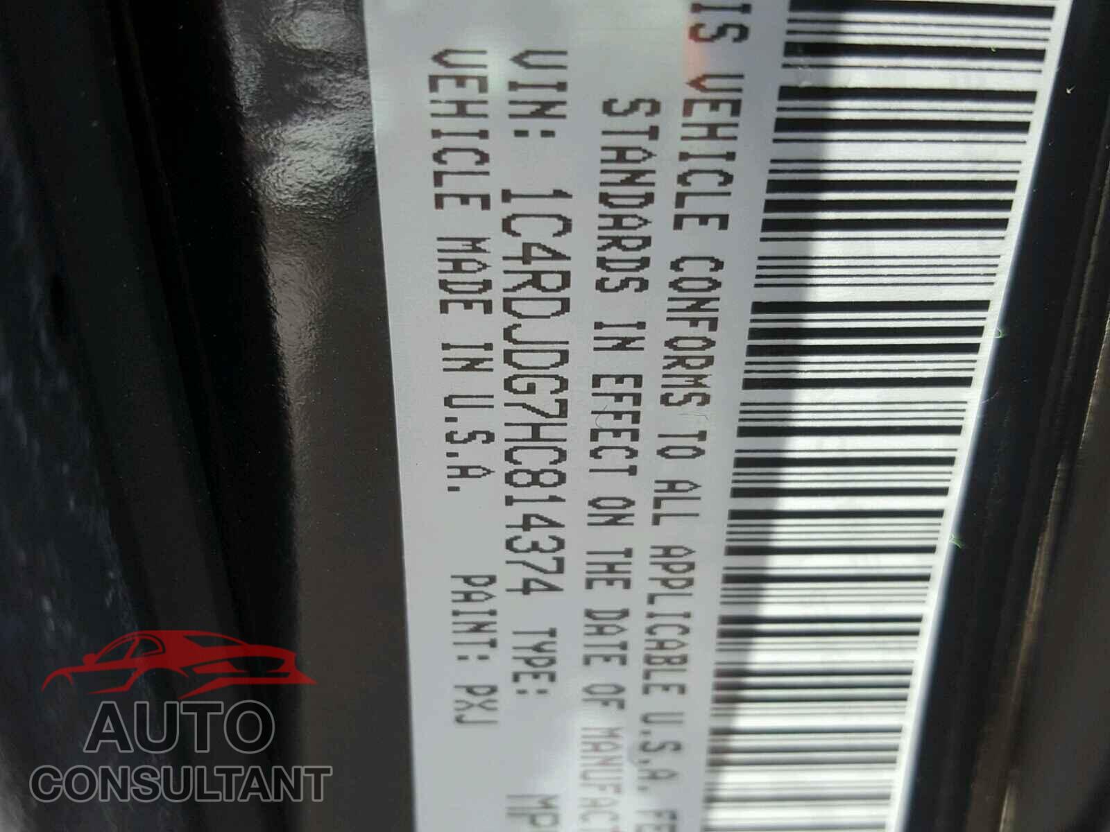 DODGE DURANGO GT 2017 - 1C4RDJDG7HC814374