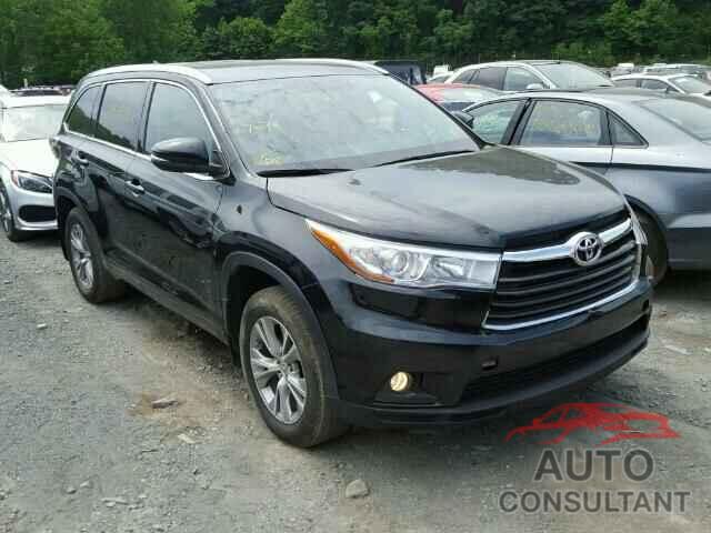 TOYOTA HIGHLANDER 2015 - 5TDJKRFH4FS109146