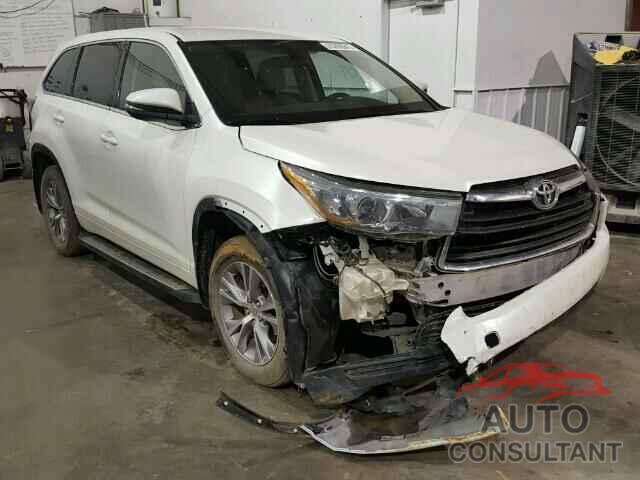 TOYOTA HIGHLANDER 2015 - 5TDZKRFH6FS052290