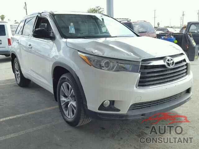 TOYOTA HIGHLANDER 2015 - 5TDJKRFH8FS086731