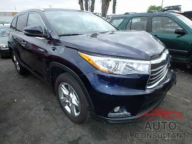 TOYOTA HIGHLANDER 2015 - 5TDDCRFH2FS007130