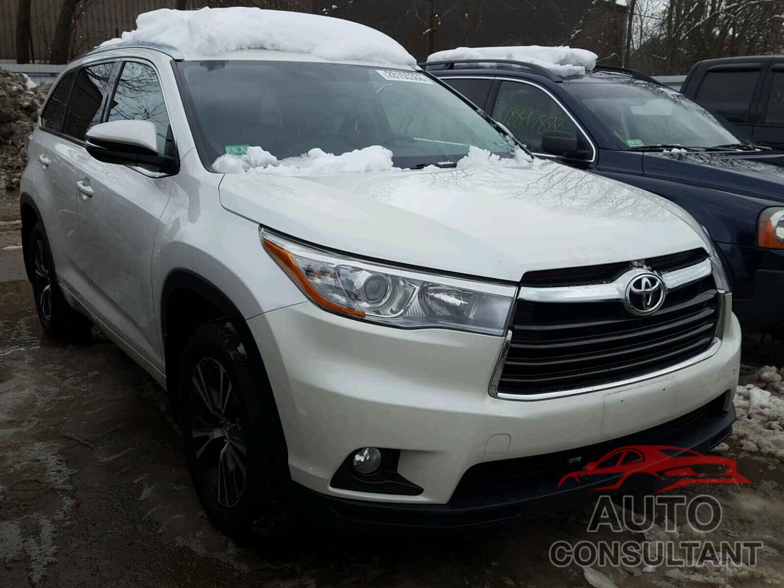 TOYOTA HIGHLANDER 2016 - 5TDJKRFH1GS325022