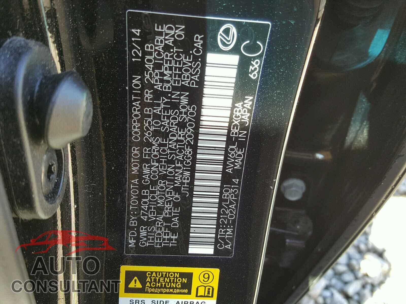 LEXUS ES300 2015 - JTHBW1GG8F2090705