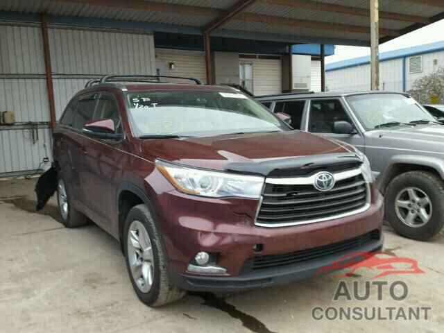 TOYOTA HIGHLANDER 2015 - 5TDDKRFH6FS146020