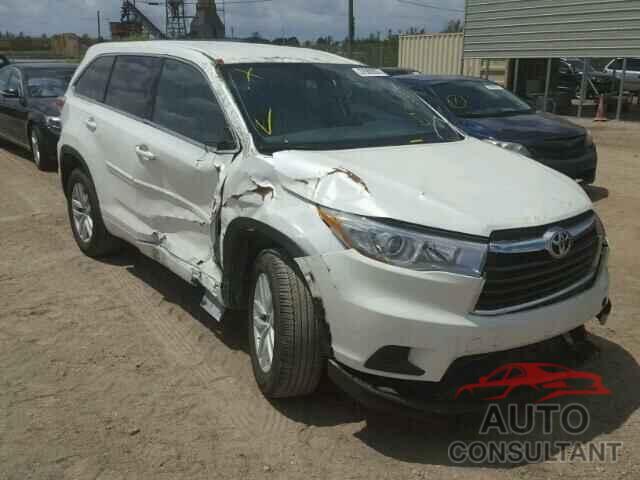 TOYOTA HIGHLANDER 2016 - 5TDZARFH5GS018720