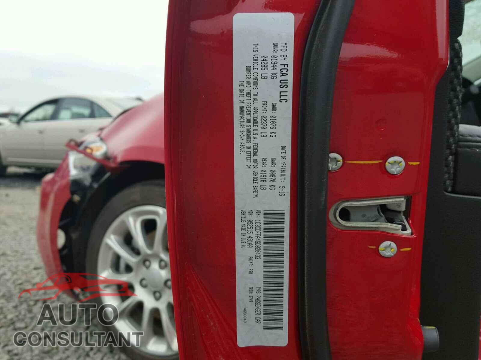 DODGE DART 2016 - 1C3CDFFA4GD820433