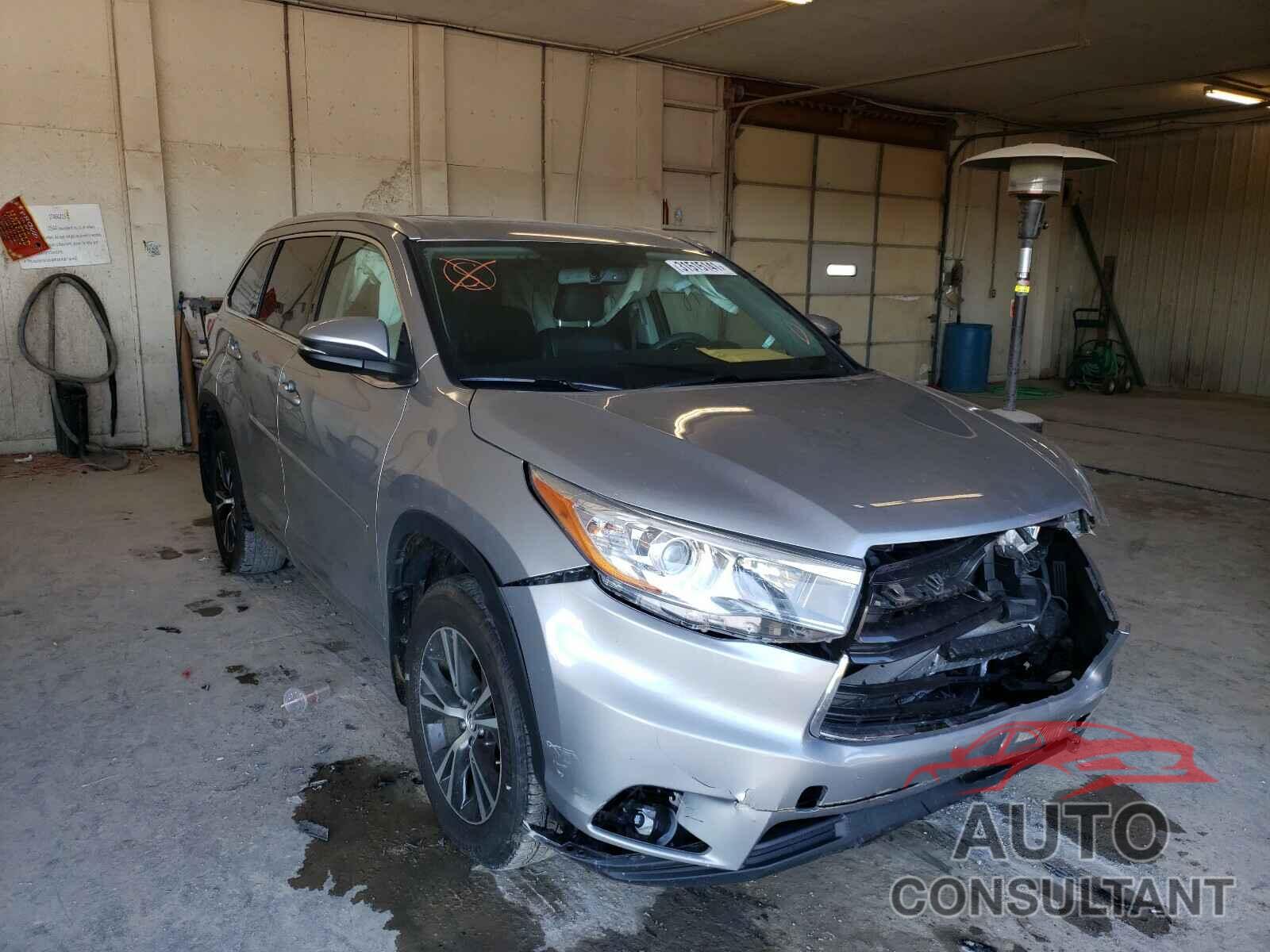 TOYOTA HIGHLANDER 2016 - 5TDJKRFH8GS265465