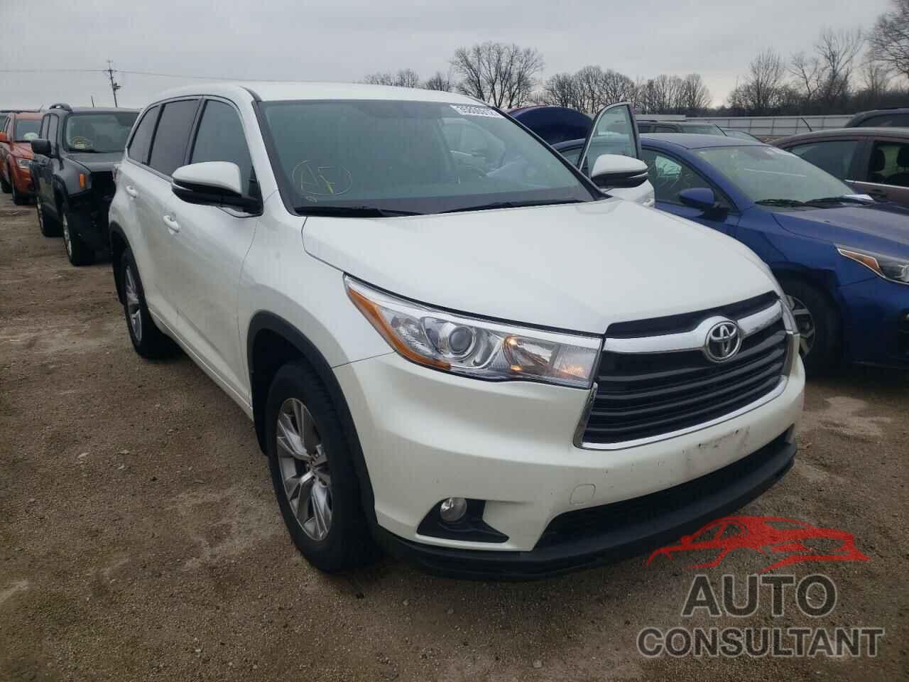 TOYOTA HIGHLANDER 2016 - 5TDBKRFH9GS348570