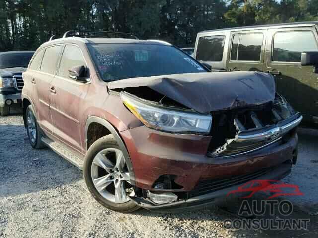 TOYOTA HIGHLANDER 2015 - 5TDYKRFH9FS040341