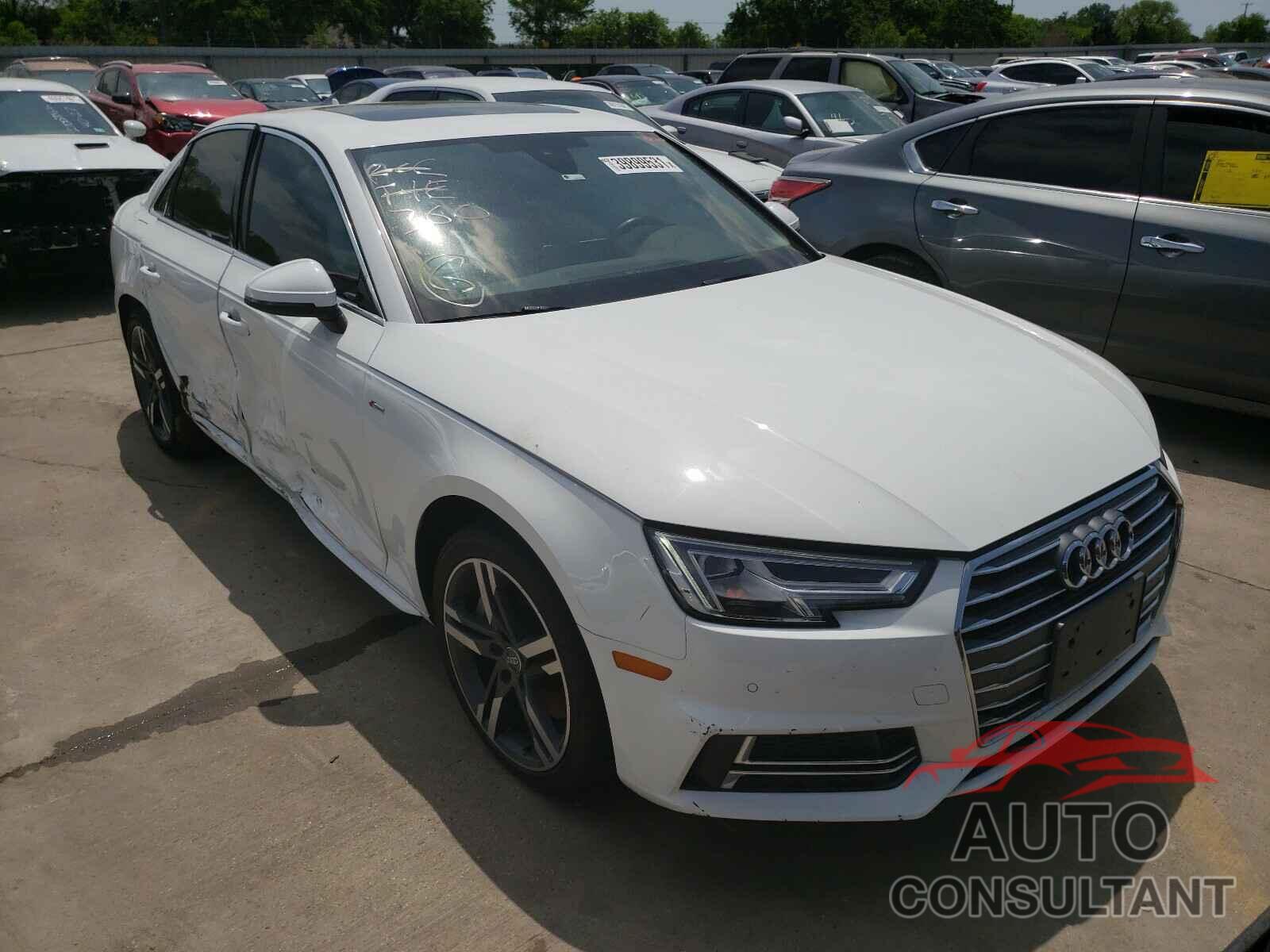 AUDI A4 2017 - WAULNAF4XHN022971