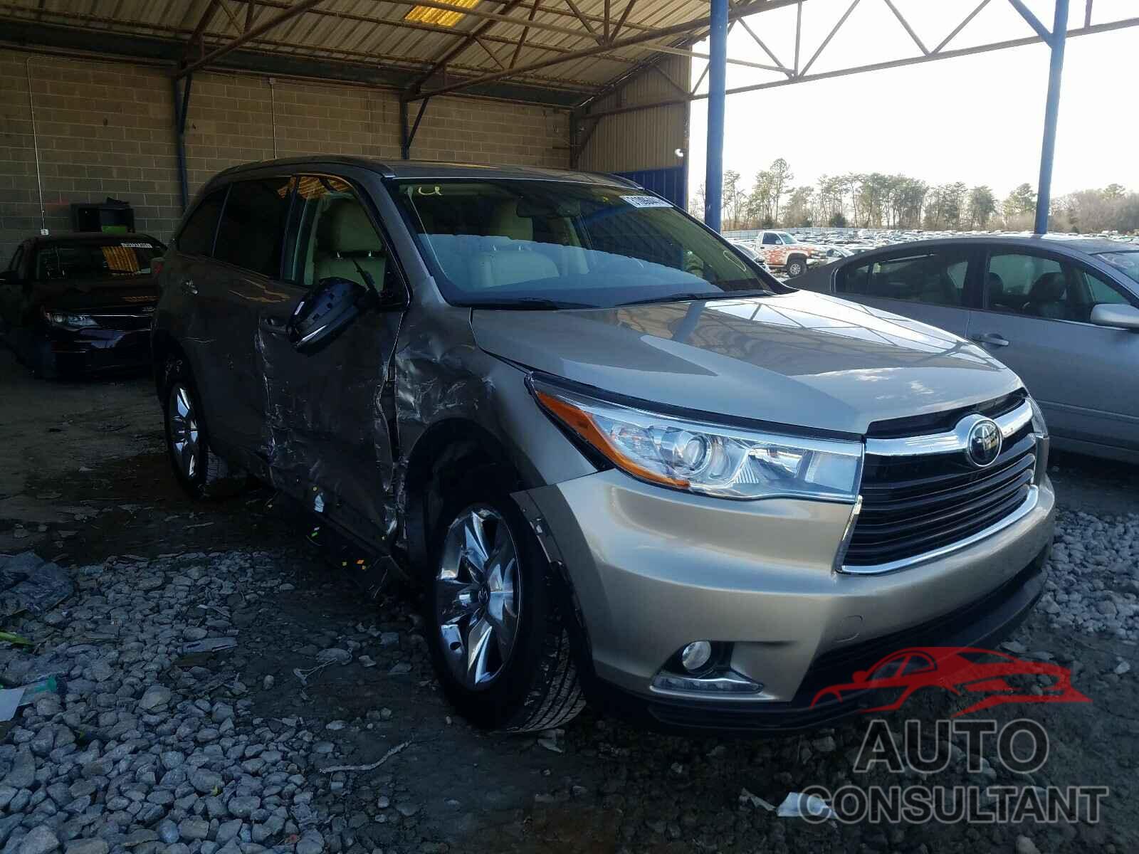 TOYOTA HIGHLANDER 2016 - 5TDYKRFH4GS181545