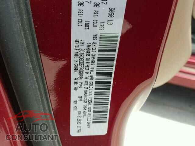 DODGE CARAVAN 2015 - 2C4RDGCG5FR668484