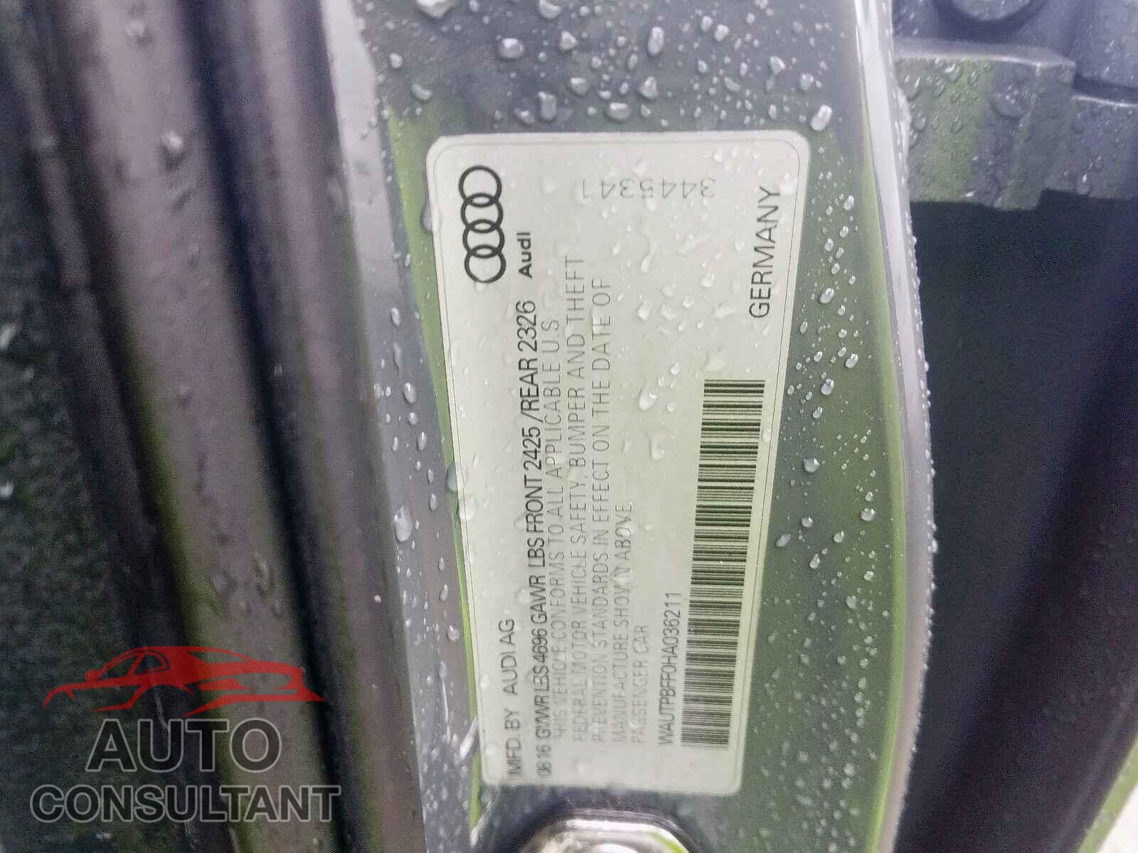 AUDI A3 2017 - 1FT7W2BT2GED11507