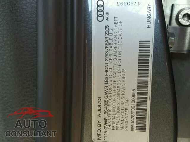 AUDI A3 2016 - WAUA7GFF9G1060655