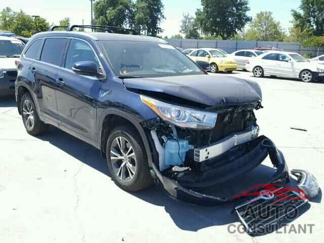 TOYOTA HIGHLANDER 2016 - 5TDJKRFH3GS254941
