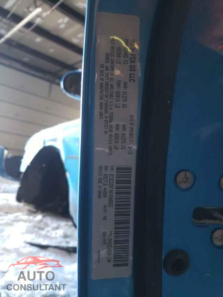 DODGE CHALLENGER 2019 - 2C3CDZBT4KH508665