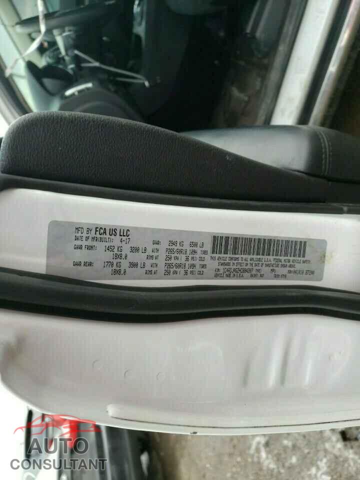 DODGE DURANGO 2017 - 1C4RDJAG2HC884207