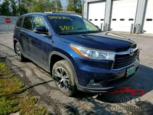 TOYOTA HIGHLANDER 2016 - 5TDJKRFH1GS248054