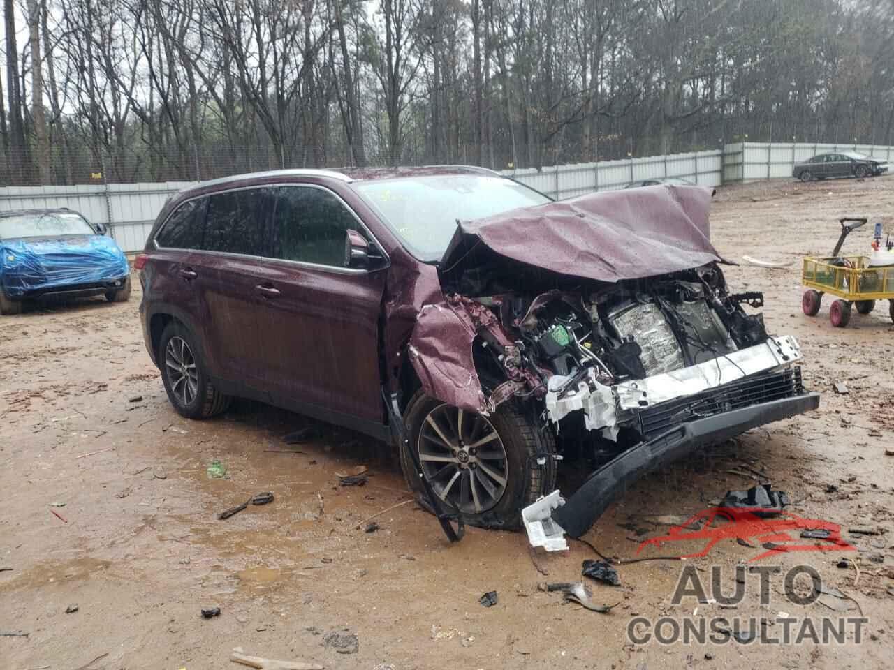 TOYOTA HIGHLANDER 2019 - 5TDKZRFHXKS309197