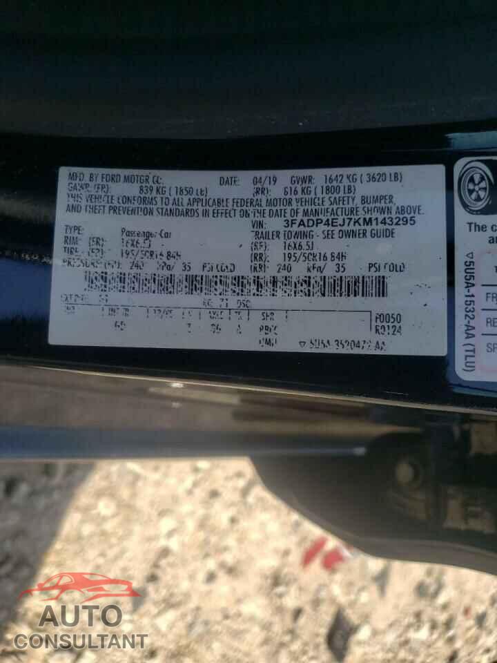 FORD FIESTA 2019 - 3FADP4EJ7KM143295