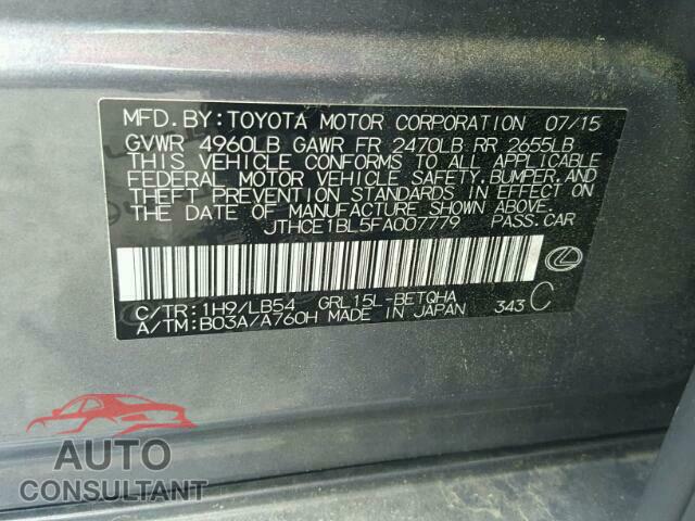 LEXUS GS350 2015 - JTHCE1BL5FA007779