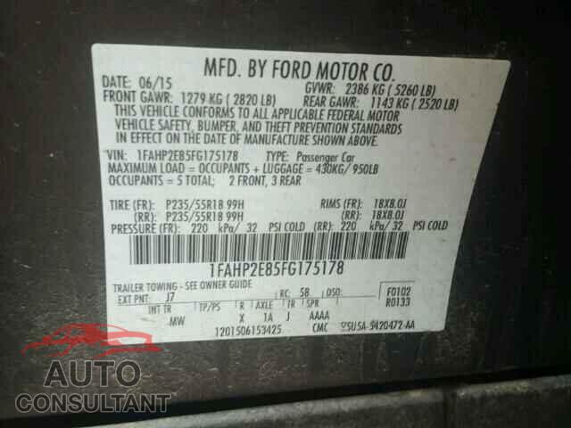 FORD TAURUS 2015 - 1FAHP2E85FG175178