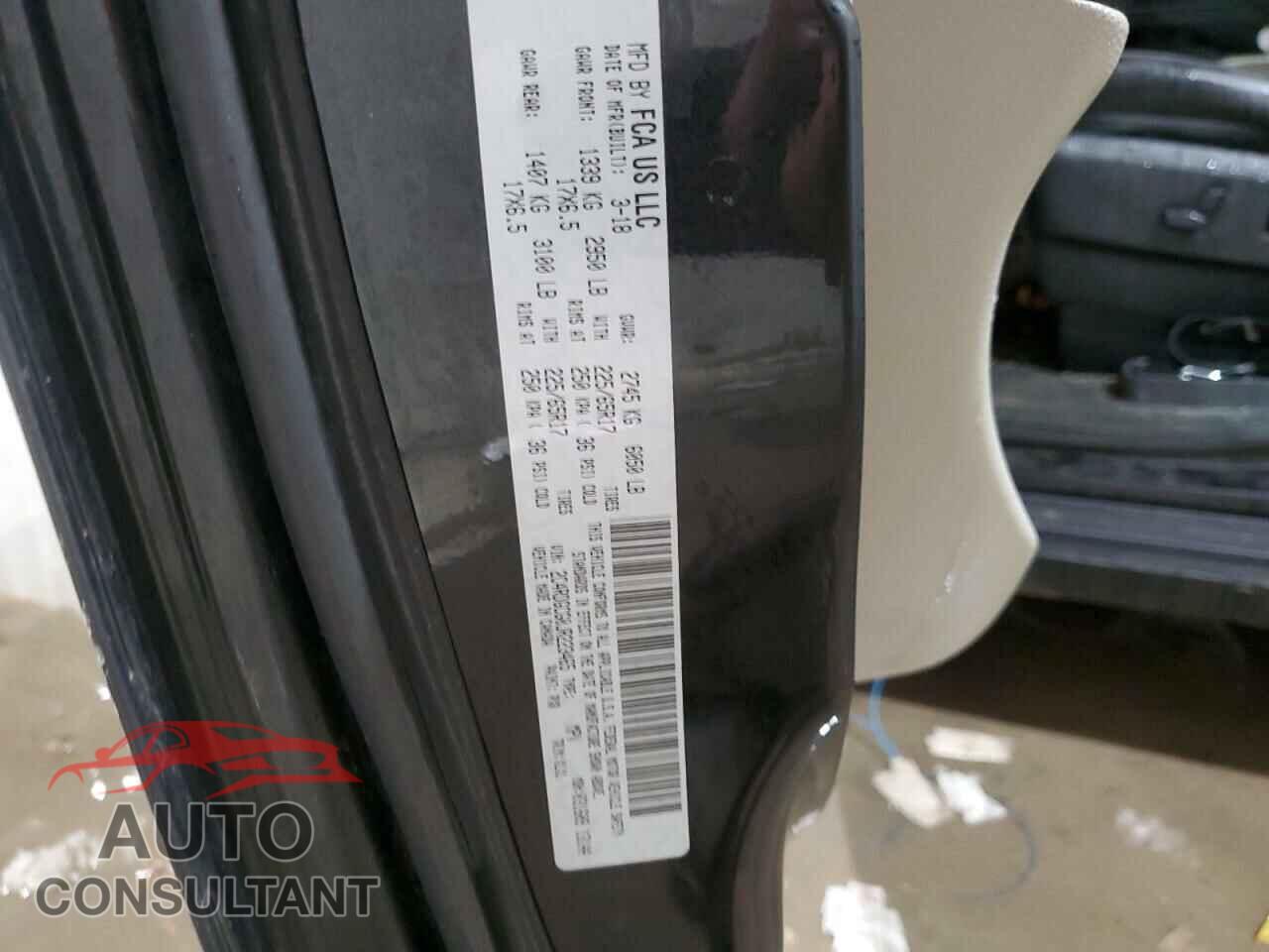 DODGE CARAVAN 2018 - 2C4RDGCG0JR223465