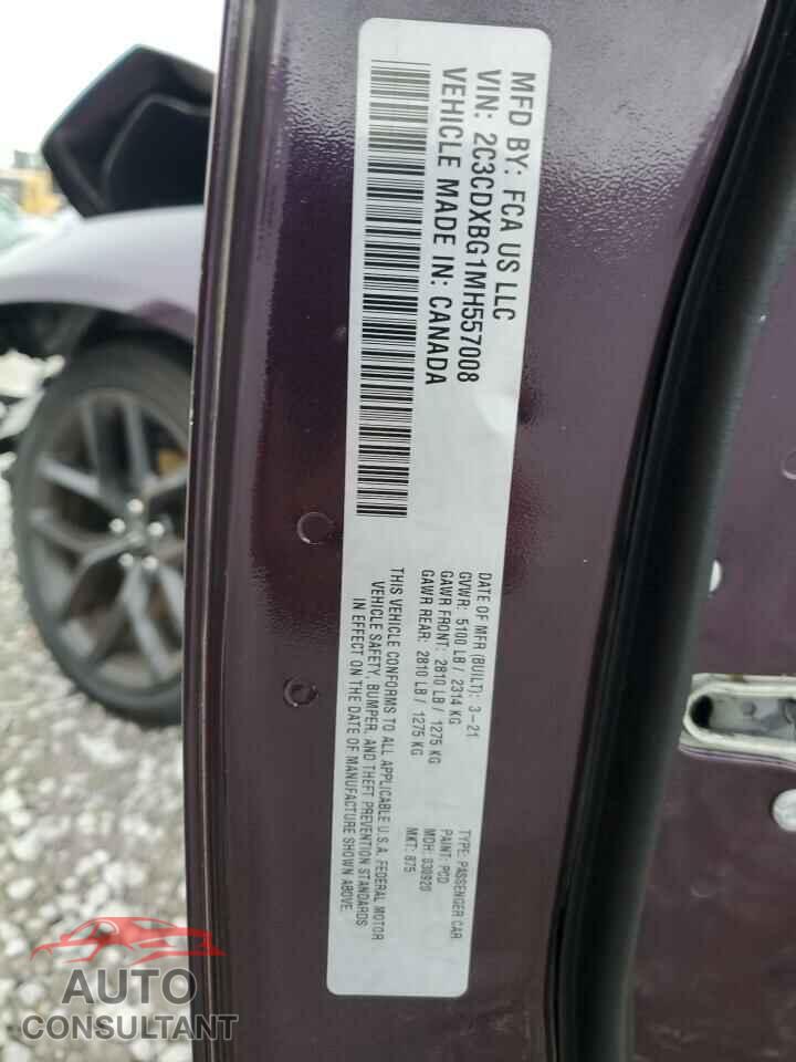 DODGE CHARGER 2021 - 2C3CDXBG1MH557008