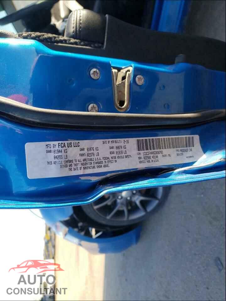 DODGE DART 2016 - 1C3CDFAA0GD656783