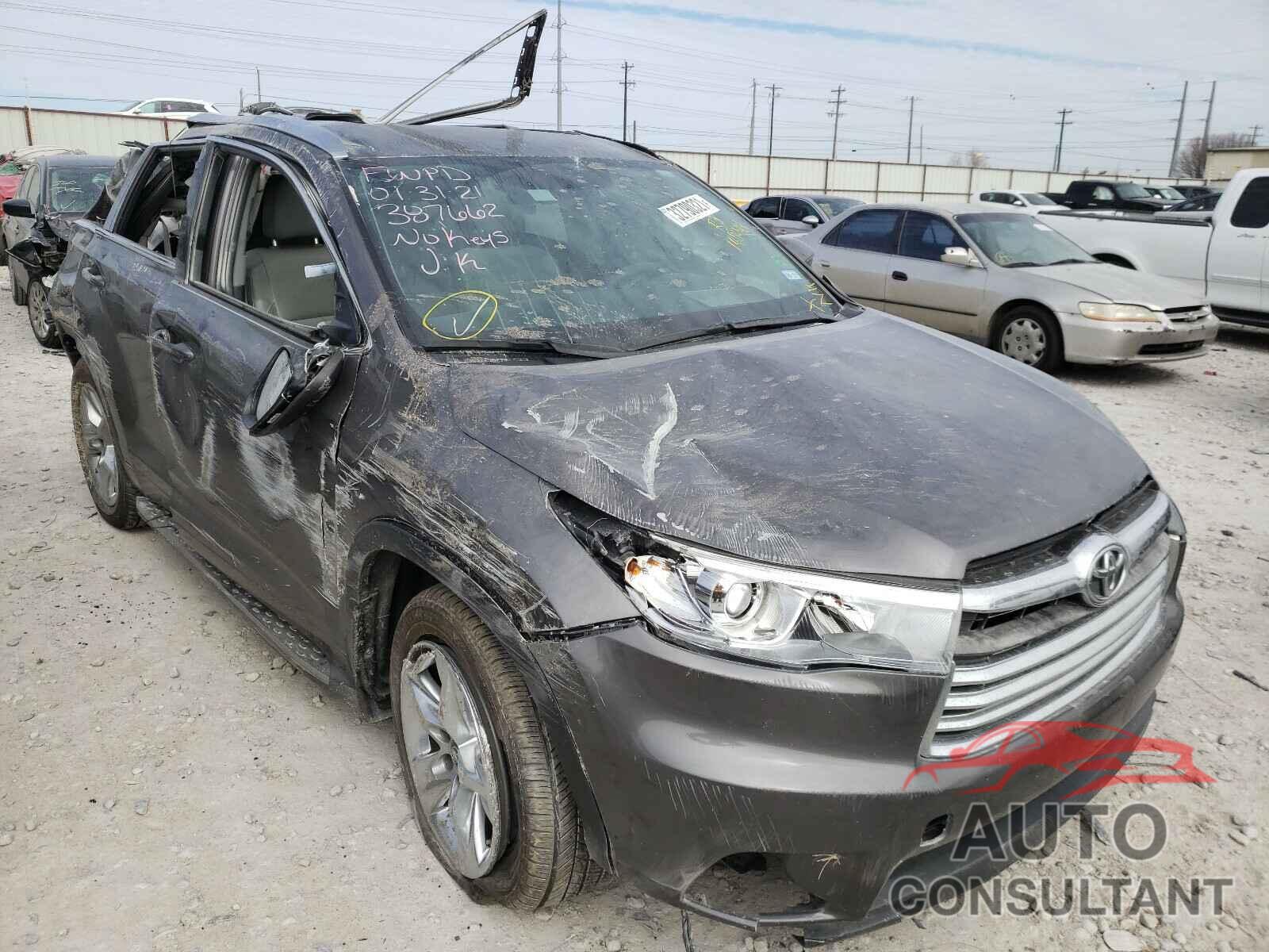 TOYOTA HIGHLANDER 2016 - 5TDYKRFH4GS180444
