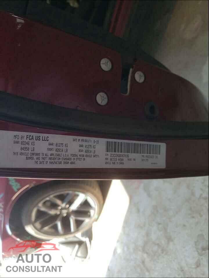 DODGE CHALLENGER 2019 - 2C3CDZAG6KH670186