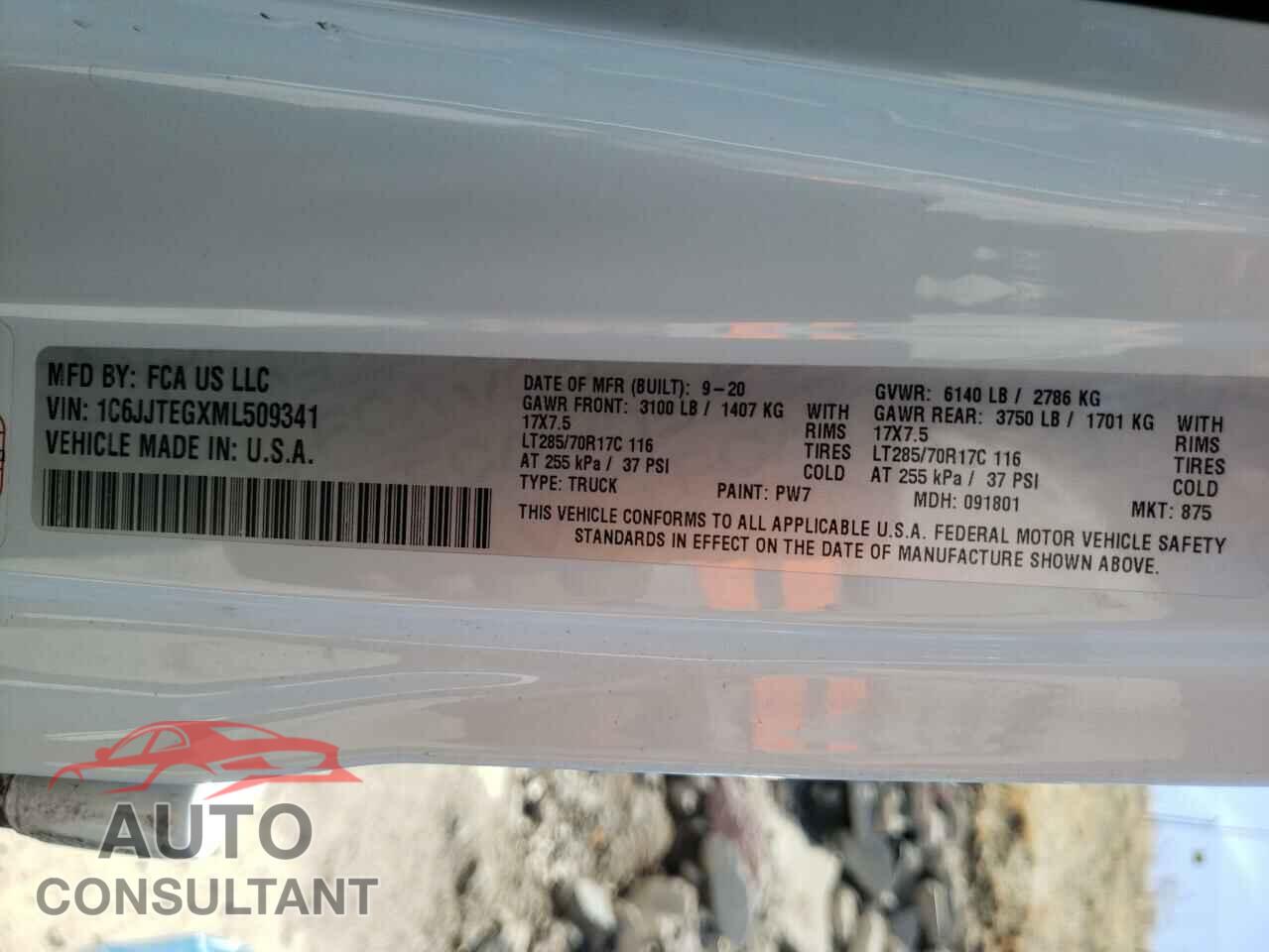 JEEP ALL OTHER 2021 - 1C6JJTEGXML509341