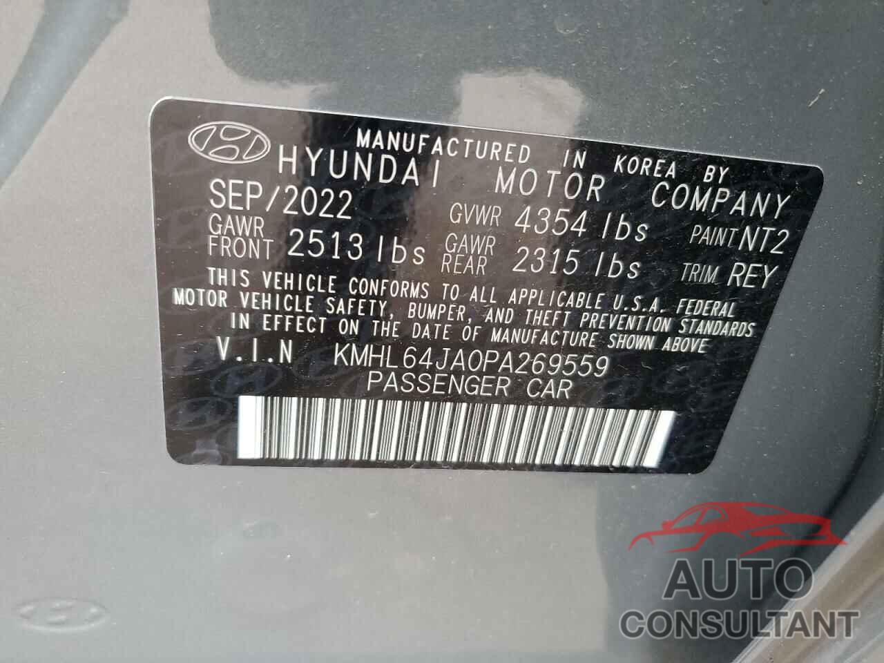 HYUNDAI SONATA 2023 - KMHL64JA0PA269559