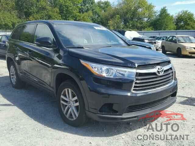 TOYOTA HIGHLANDER 2015 - 5TDZARFH5FS014746
