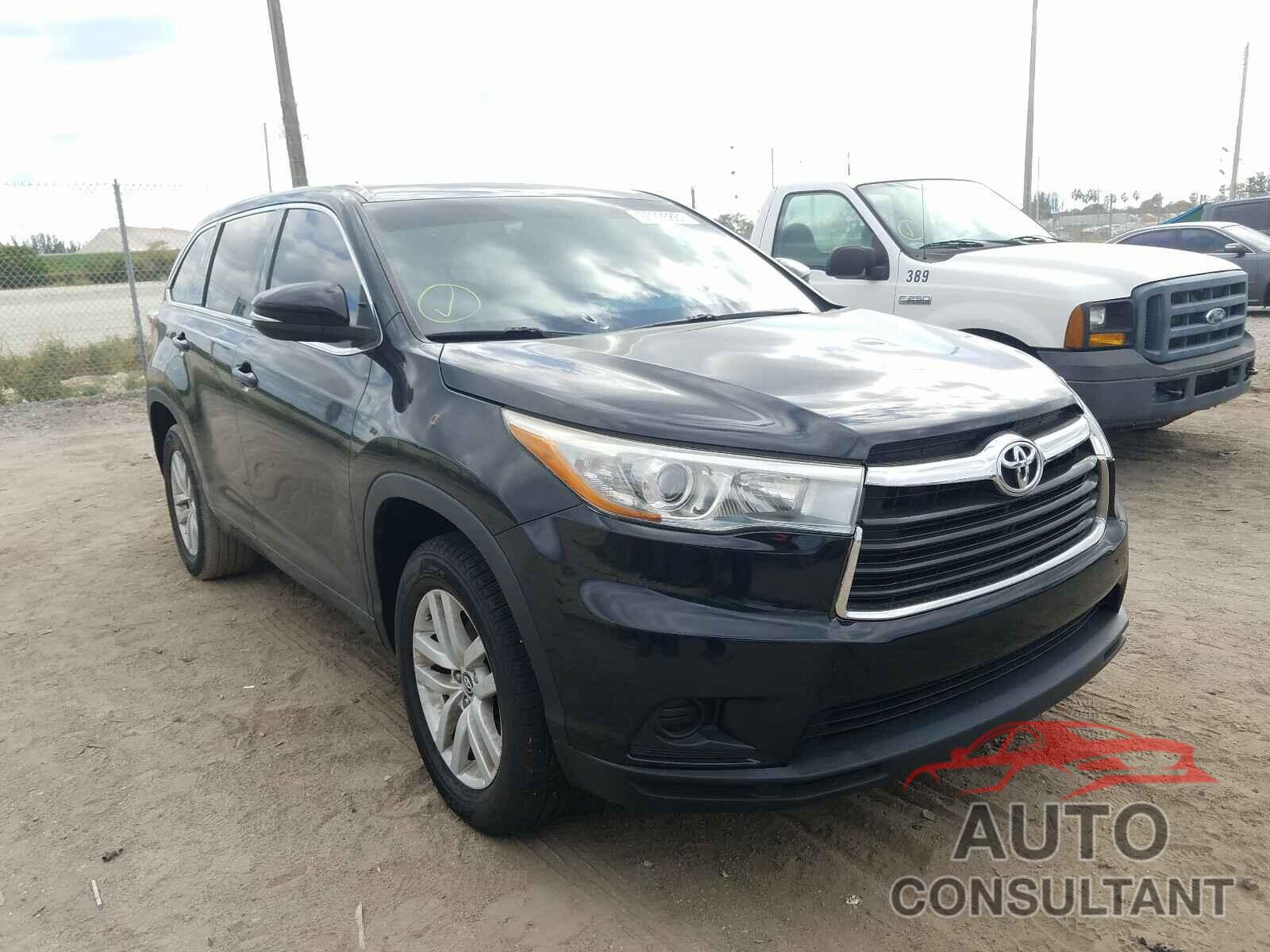TOYOTA HIGHLANDER 2016 - 5TDZARFH1GS019699