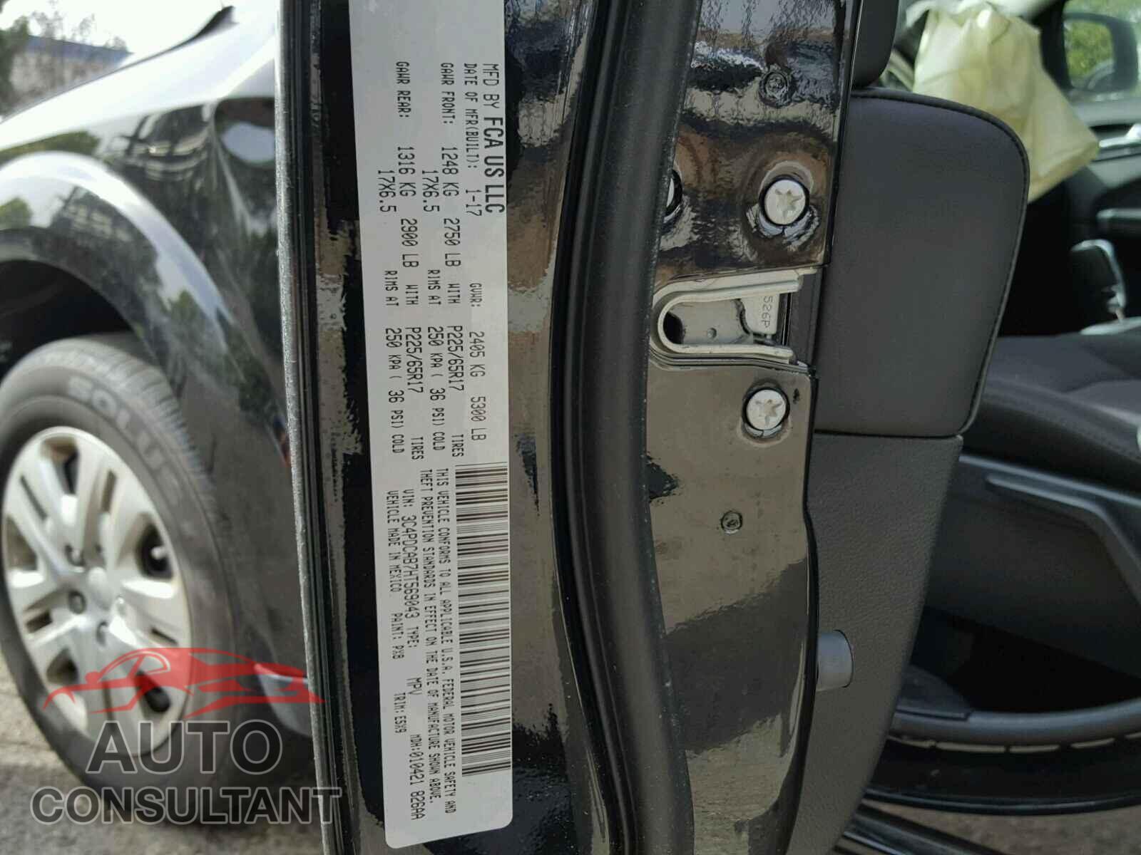 DODGE JOURNEY 2017 - 3C4PDCAB7HT569043