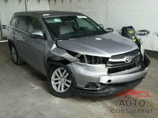 TOYOTA HIGHLANDER 2015 - 5TDZKRFH7FS060933