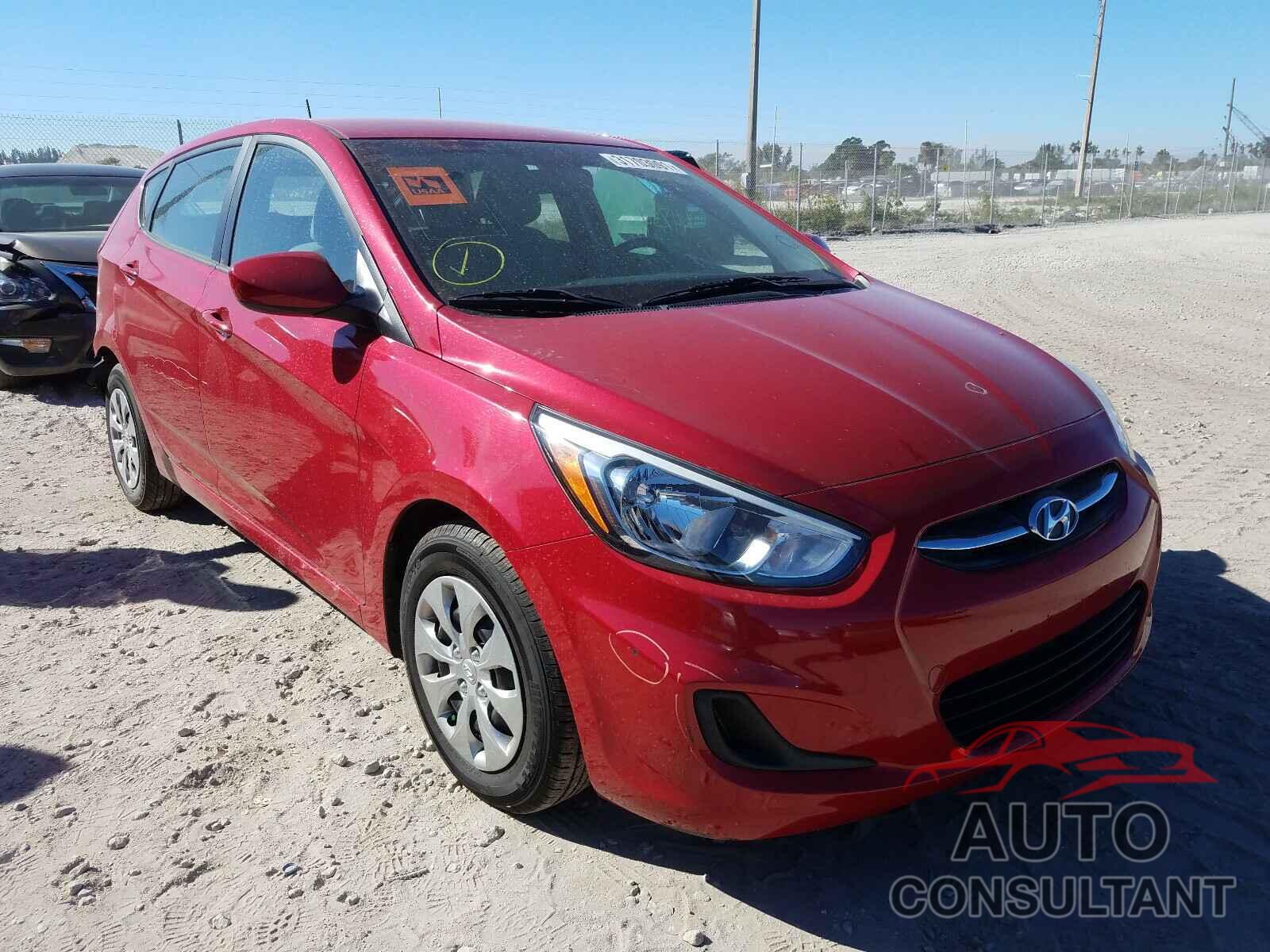 HYUNDAI ACCENT 2017 - KMHCT5AE3HU340514