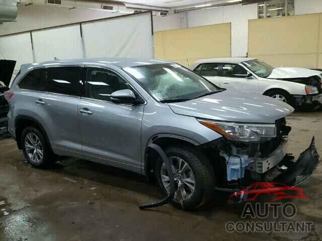 TOYOTA HIGHLANDER 2016 - 5TDBKRFH2GS308282