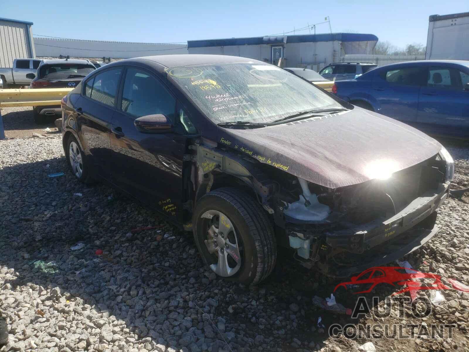 KIA FORTE 2017 - 3KPFK4A77HE082156