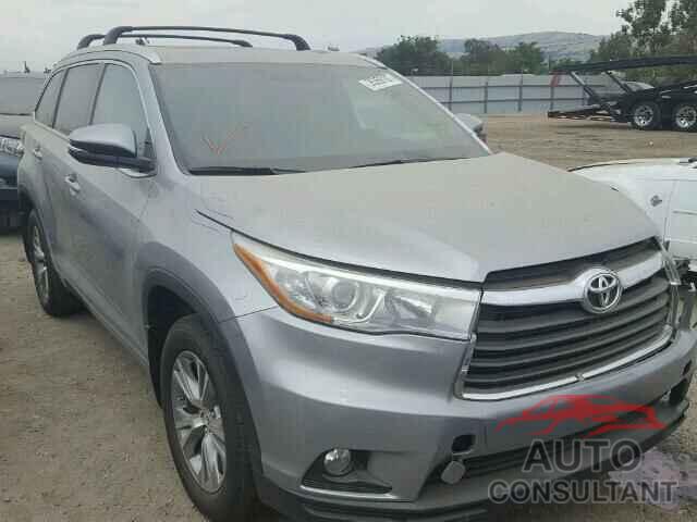 TOYOTA HIGHLANDER 2015 - 5TDJKRFH3FS215975