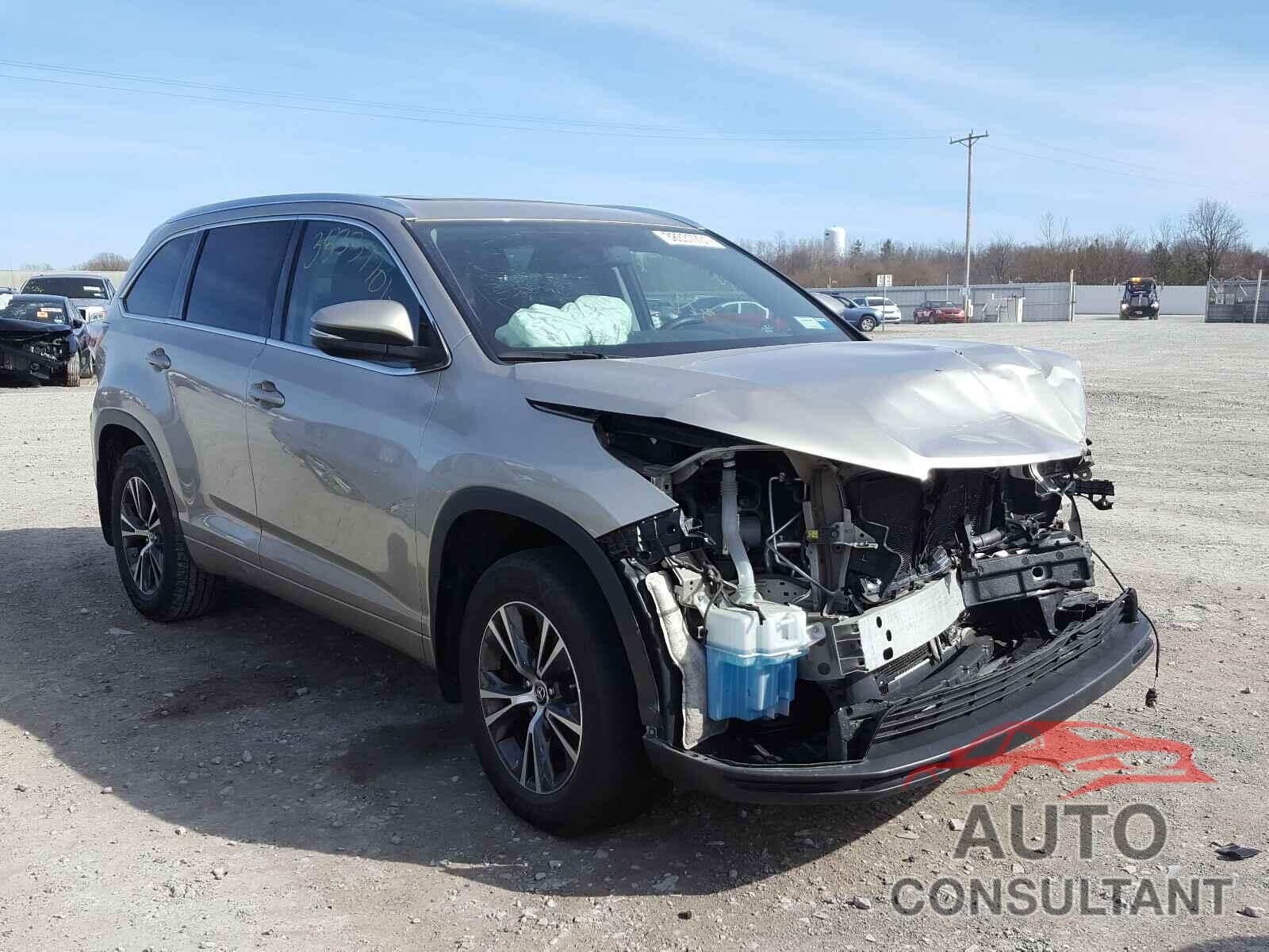 TOYOTA HIGHLANDER 2016 - 5TDJKRFH9GS298877