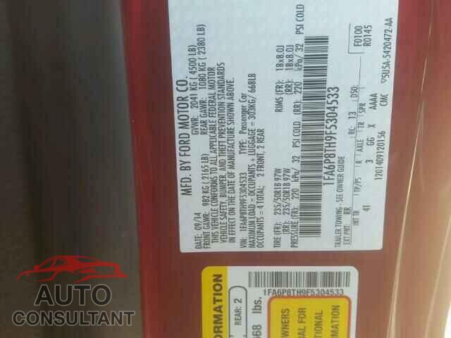 FORD MUSTANG 2015 - 1FA6P8TH9F5304533