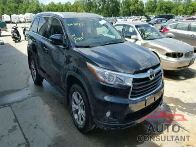 TOYOTA HIGHLANDER 2015 - 5TDJKRFH2FS163447