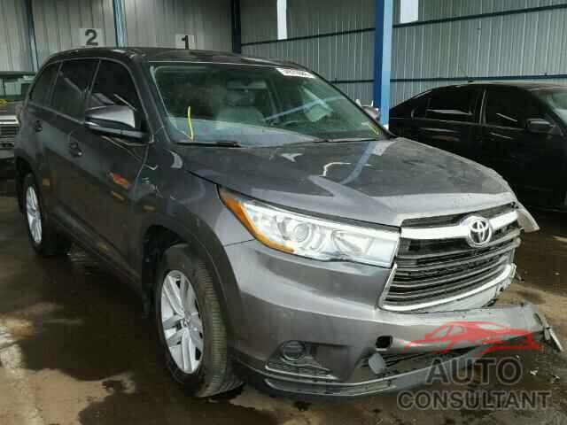 TOYOTA HIGHLANDER 2015 - 5TDBKRFH5FS164614