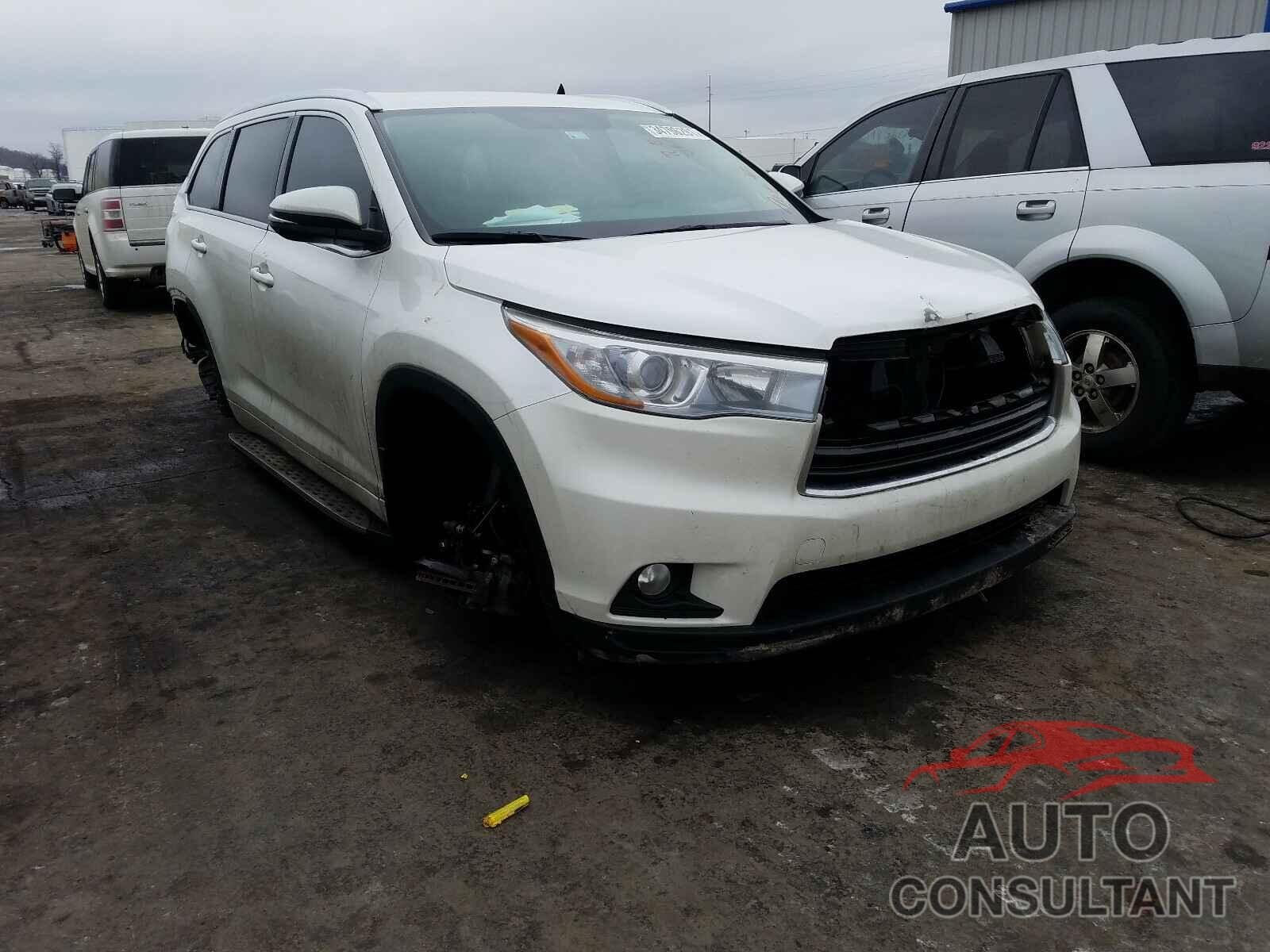 TOYOTA HIGHLANDER 2016 - 5TDJKRFH5GS330191